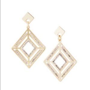 NWT Anthropologie Natasha gold earrings